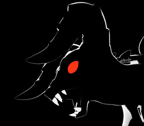 2_horns ambiguous_gender anthro big_horn black_background empty_eyes glowing glowing_eyes glowing_teeth horn open_mouth red_eyes roaring sharp_teeth simple_background solo teeth zelyonka vulgarvictor_(modeler) fallout microsoft mommyclaw_(vulgarvictor) deathclaw scalie 2026 3d_(artwork) absurd_res blender_(artwork) blender_cycles_(artwork) cel_shading digital_media_(artwork) headshot_portrait hi_res portrait shaded watermark female_(lore)