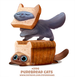 ambiguous_gender blue_eyes bread brown_body brown_fur duo eyes_closed feral food fur grey_body grey_fur humor in_bread multicolored_body multicolored_fur pun simple_background tan_body tan_fur text visual_pun whiskers white_background piper_thibodeau cat_breading bread_creature colorpoint domestic_cat felid feline felis food_creature mammal oriental_shorthair russian_blue siamese_cat 2018 digital_media_(artwork) digital_painting_(artwork) meme painting_(artwork)
