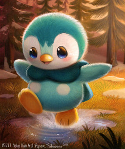 3_toes ambiguous_gender beak biped blue_body blue_eyes blue_feathers blue_fur blush daww day detailed_background feathers feet feral forest fur glistening glistening_eyes grass happy multicolored_body multicolored_fur open_beak open_mouth outside pink_tongue plant puddle reflection round_body round_head scenery snow solo splashing_water spots spread_arms text toes tongue tree two_tone_body two_tone_fur water white_body white_feathers white_fur white_spots yellow_beak yellow_feet young piper_thibodeau nintendo pokemon avian generation_4_pokemon piplup pokemon_(species) 2023 artist_name detailed digital_media_(artwork) digital_painting_(artwork) painting_(artwork) shaded