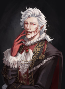 alternative_fashion blood blood_on_face bodily_fluids clothing fangs frilly frilly_clothing gloves hair handwear humanoid_pointy_ears j-fashion male not_furry ouji_(fashion) pointy_ears ponytail red_eyes smile solo teeth white_hair pkbtharinee baldur's_gate baldur's_gate_3 bioware dungeons_and_dragons electronic_arts hasbro larian_studios wizards_of_the_coast astarion_(baldur's_gate) elf humanoid vampire absurd_res hi_res