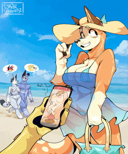 3_toes 4_fingers animal_genitalia animal_penis anthro anthro_on_anthro anthro_penetrated anthro_penetrating anthro_penetrating_anthro anthro_pov areola arm_tuft balls bare_shoulders beach belly big_areola big_balls big_breasts big_eyes big_knot big_nipples big_penis bikini black_blush black_body black_ears black_eyes black_fur black_nose black_pawpads black_text blonde_eyebrows blue_balls blue_bikini blue_body blue_clothing blue_dress blue_ears blue_eyebrows blue_fur blue_penis blue_sky blue_sundress blue_swimwear blush blush_lines bodily_fluids breast_grab breasts breasts_apart broad_shoulders brother_in_law brown_balls brown_ears brown_inner_ear_fluff brown_pawpads canine_genitalia canine_penis cellphone cheating_wife cheek_tuft chest_tuft claws closed_smile clothed clothed/nude clothed_anthro clothed_female clothing cloud collar collar_only collarbone countershade_fur countershade_torso countershading crotch_tuft dark_body dark_fur day detailed_background dress ears_through_headwear elbow_tuft electronics embarrassed eyebrows eyelashes facial_tuft feet female female_penetrated finger_claws fingers first_person_view floppy_ears folded_ears from_front_position fully_sheathed fur fur_tuft genitals glistening glistening_arms glistening_balls glistening_bikini glistening_body glistening_breasts glistening_clothing glistening_face glistening_fur glistening_genitalia glistening_hands glistening_legs glistening_neck glistening_penis glistening_swimwear glistening_thighs gloves_(marking) grey_body grey_breasts grey_ears grey_fur grin group hand_on_breast hand_on_own_breast handbag heart_after_text heart_symbol heterochromatic_ears holding_cellphone holding_handbag holding_object holding_phone holding_smartphone huge_areola huge_balls huge_hips huge_knot huge_nipples huge_penis humanoid_hands husband husband_and_wife impact_lines infidelity inner_ear_fluff intraspecies iris knot leg_markings legs_together light_areola light_body light_fur light_markings light_nipples looking_at_another looking_away male male/female male_penetrating male_penetrating_female male_pov markings married_couple mature_anthro mature_female mature_male mouth_closed multicolored_body multicolored_fur multicolored_tail neck_tuft nipples no_pupils nude nude_anthro nude_beach nude_female nude_male one_ear_up orange_collar orange_tail outside pawpads pecs penetration penile penile_penetration penis penis_in_vagina phone pink_areola pink_nipples pink_vulva plantigrade plump_labia pointy_ears prick_ears puffy_areola puffy_nipples raised_eyebrow red_knot red_penis ruined_reputation sand sea sex sheath sister_in_law skimpy skimpy_bikini skimpy_swimwear sky slightly_chubby slightly_chubby_anthro slightly_chubby_female smartphone smile smiling_at_viewer snout socks_(marking) speech_bubble spots spotted_body spotted_fur spotted_markings spotted_tail spread_legs spreading standing sundress surprised sweat sweatdrop swimwear tail tail_markings tan_body tan_eyebrows tan_fur tan_inner_ear_fluff text text_on_collar text_with_heart thick_eyelashes thick_neck thick_thighs toes translucent translucent_clothing translucent_dress translucent_sundress tuft two-piece_swimsuit two_tone_tail vaginal vaginal_penetration vulva walking water whisker_spots white_body white_breasts white_claws white_clouds white_countershading white_eyebrows white_fur white_markings white_sclera white_speech_bubble white_spots white_tail wide_eyed wide_hipped_anthro wide_hipped_female wide_hips wife wrist_tuft yellow_body yellow_claws yellow_ears yellow_fur yellow_inner_ear sykartoonist bluey_(series) bandit_heeler chilli_heeler pat_(bluey) stripe_heeler trixie_heeler australian_cattle_dog bird_dog canid canine canis cattledog domestic_dog herding_dog hunting_dog labrador mammal pastoral_dog retriever 2026 artist_name digital_drawing_(artwork) digital_media_(artwork) english_description english_text hi_res pictographics