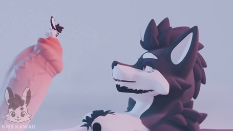 anthro balls bodily_fluids cock_vore cum duo extreme_size_difference foreskin genital_fluids genitals inside_balls internal male male/male penile penis size_difference urethral_bulge vore kris-kawaii x_(kris-kawaii) canid canine canis lagomorph leporid mammal rabbit wolf 16:9 animated long_playtime no_sound widescreen