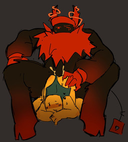 2_horns anal anal_penetration anthro anthro_penetrating anthro_penetrating_human ass_up biped blush bodily_fluids bodysuit clawed_hands clothing cum duo from_behind_position genital_fluids grey_background hooves horn human_on_anthro human_penetrated humanoid_hands interspecies long_tail male male/male male_penetrated male_penetrating male_penetrating_male penetration penile penile_penetration penis_in_ass sex simple_background sitting size_difference skinsuit smaller_penetrated tail tight_clothing unguligrade yellow_body yellow_skin cooffe_girly forsaken_(roblox) roblox guest_666_(forsaken) noob_(forsaken) noob_(roblox) demon human mammal robloxian unknown_species hi_res nonbinary_(lore)