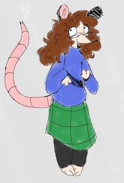 anthro blue_clothing blue_sweater blue_topwear bottomwear brown_hair clothed clothed_anthro clothed_female clothing eye_through_hair eyelashes eyewear female female_anthro front_view glasses green_bottomwear green_clothing green_skirt hair rectangular_glasses simple_background skirt solo sweater tail topwear translucent translucent_hair wearing_glasses paigedustzone shelby_(paigedustzone) mammal murid murine rat rodent 2024 digital_drawing_(artwork) digital_media_(artwork) full-length_portrait portrait