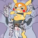 1:1 anthro balls black_nose bodily_fluids breasts cleft_tail clenched_teeth clothed clothing cosplay_pikachu_(character) cosplay_pikachu_(costume) costume cotora cum cum_in_pussy cum_inflation cum_inside digital_media_(artwork) drooling duo erection faceless_character faceless_male fangs female female_penetrated forced_in_fabric full_nelson generation_1_pokemon genital_fluids genitals half-closed_eyes inflation larger_male lucha_libre_mask luchador machamp male male/female male_penetrating male_penetrating_female mammal mask narrowed_eyes nintendo penetration penile penile_penetration penis penis_in_pussy pikachu pikachu_libre plump_labia pokemon pokemon_(species) pussy questionable_consent restrained saliva seductive sex size_difference sketch smaller_female smaller_penetrated smile sports_mask sportswear tail tears teeth through_clothing tight_clothing vaginal vaginal_fluids vaginal_penetration vein wrestler wrestling_mask yellow_body yellow_skin