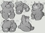 anthro anus asian_clothing blush bodily_fluids bulge butt chibi clothing east_asian_clothing eyes_closed fundoshi japanese_clothing kemono male overweight overweight_anthro overweight_male sitting solo sweat underwear x_anus buta5kawa animal_crossing nintendo teddy_(animal_crossing) bear mammal 2021 absurd_res hi_res