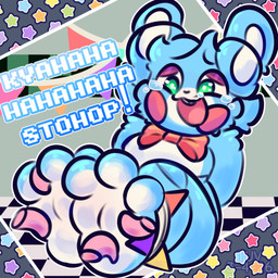 3_toes bodily_fluids bound bow_tie buckteeth crying_laughing disembodied_tongue feet feet_tied femboy foot_fetish foot_lick laugh licking machine male paws pennant solo tears teeth text tickle_torture tickling tickling_feet toes tongue conditional_dnp tuvandalist five_nights_at_freddy's five_nights_at_freddy's_2 scottgames toy_bonnie_(fnaf) lagomorph leporid mammal rabbit robot 1:1 hi_res