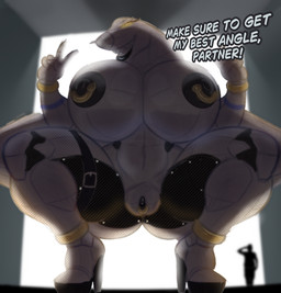 aircraft airplane anthro areola big_breasts breasts crouching dialogue duo eyelashes female genital_piercing genitals grey_body huge_breasts jet machine male mechanophilia nipple_piercing nipple_ring nipples nude piercing ring_piercing smile text thick_thighs thigh_belt vehicle vulva vulva_piercing illustratorfake aeromorph living_aircraft living_machine living_vehicle 2026 english_text