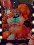 anthro armpit_hair bodily_fluids body_hair bow_tie clothing fur genital_fluids hat headgear headwear machine male mirror mirror_reflection mirror_selfie muscular muscular_male nude precum pubes reflection selfie solo dannabx_art five_nights_at_freddy's five_nights_at_freddy's:_security_breach scott_cawthon scottgames steel_wool_studios glamrock_freddy bear mammal robot artist_name hi_res