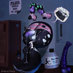 after_anal after_sex animal_dildo animal_sex_toy anthro anus balls big_tail biped black_body black_fur bodily_fluids butt butt_focus buttplug clenched_teeth clothing countershading cum cum_drip cum_fart cum_from_ass cum_in_ass cum_inside cum_on_butt cum_on_buttplug cum_on_pawpads cum_on_tail cum_string curling_toes detailed_background digitigrade dildo dresser dripping emanata equine_dildo excessive_bodily_fluids excessive_genital_fluids excessive_precum feet floor fur furniture genital_fluids genitals glans green_pawpads hair half-erect handle humanoid_genitalia humanoid_penis inner_ear_fluff inside jug leaking_cum leaking_precum legwear long_hair lube_bottle lying male multicolored_penis on_back open_mouth paper pawpads penis pink_clothing pink_legwear pink_thigh_highs plug_(sex_toy) precum precum_drip precum_on_tail precum_string purple_anus purple_nose purple_pawpads purple_penis sex_toy sign solo spiral spiral_eyes spots tail teeth text thigh_highs through_wall torn_clothing tuft two_tone_penis two_tone_tail white_balls white_hair white_inner_ear white_inner_ear_fluff white_penis white_spots wood wood_floor alchesmity tonyskoonk mammal mephitid skunk english_text hi_res shaded