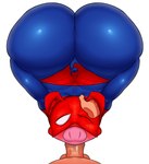 anthro big_butt big_penis blush bodily_fluids butt duo fellatio first_person_view genitals looking_at_viewer male male/male oral penile penis pov_blowjob saliva sex short_stack tail thick_thighs dannycare marvel spider-man_(series) spider-ham_(character) domestic_pig human mammal suid suina sus_(pig) digital_media_(artwork) hi_res