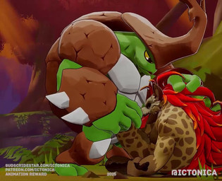 anal anal_penetration anthro autofellatio autofellatio_while_penetrated duo erection fellatio genitals green_body horn male male/male male_penetrating masturbating_while_penetrated masturbation muscular muscular_male nude oral oral_masturbation oral_penetration penetration penile penile_masturbation penile_penetration penis sex sitting thrusting yellow_sclera ictonica rivals_of_aether forsburn kragg arthropod beetle hyena insect mammal rhinoceros_beetle scarabaeid spotted_hyena 3d_(artwork) 3d_animation animated digital_media_(artwork) high_framerate no_sound short_playtime webm