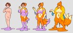 5_fingers anthro breast_expansion breasts brown_hair expansion female fingers genitals goo_transformation grey_background growth hair human_to_anthro looking_at_viewer looking_down multi_tail_growth navel nipples nude pussy simple_background smile solo species_transformation standing tail tail_growth tan_nipples transformation herradur88 nintendo pokemon floatzel generation_4_pokemon human mammal pokemon_(species) 2025 digital_media_(artwork) hi_res sequence