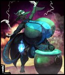 anthro balls big_breasts big_penis black_body blue_body blue_skin breasts erection genitals gynomorph holidays huge_breasts huge_penis humanoid_genitalia humanoid_penis hyper hyper_breasts hyper_genitalia hyper_penis intersex magic_user penis solo tail thick_thighs witch dnp101 halloween mythology nightshade_(dragonofdarkness1992) dragon mythological_creature mythological_scalie scalie hi_res