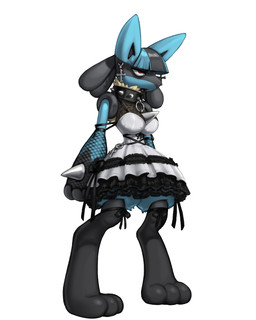 3_toes alternative_fashion anthro anthrofied armwear big_breasts biped black_lipstick blue_body blue_ears blue_fur blue_hair breasts chest_spike clothed clothed_anthro clothed_female clothing collar cross cross_piercing digitigrade dress ear_piercing feet female female_anthro fishnet_armwear fishnet_clothing frilly frilly_clothing frilly_dress fully_clothed fully_clothed_anthro fully_clothed_female fur glistening glistening_hair goth grey_body grey_fur grey_hair hair hand_spike legwear lipstick makeup multicolored_body multicolored_fur multicolored_hair piercing pointy_ears pokemorph prick_ears pupils red_eyes simple_background snout solo spiked_collar spikes spikes_(anatomy) standing stockings tailless tan_body tan_fur thick_thighs three-quarter_view toes two_tone_hair white_background white_clothing white_dress white_sclera wide_hips kujalla nintendo pokemon generation_4_pokemon lucario pokemon_(species) 2025 digital_media_(artwork) full-length_portrait hi_res portrait shaded soft_shading