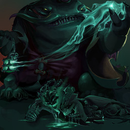 3_fingers 4_toes anthro arm_fin armor belly big_head big_mouth_(anatomy) black_armor black_bottomwear black_claws black_clothing black_hat black_headwear black_jacket black_mask black_pants black_topwear blood bodily_fluids boots bottomless bottomless_anthro bottomless_male bottomwear brown_clothing brown_jacket brown_topwear claws clothed clothed_anthro clothed_humanoid clothed_male clothing colored_blood dipstick_whiskers duo facial_scar feet fin fingers footwear glowing glowing_eyes green_belly green_blood green_body green_chest green_eyes green_face green_feet green_legs green_scales green_tail green_toes green_whiskers gums hand_on_chest hat headgear headwear holding_object jacket lamp lantern larger_anthro larger_male light lip_scar lying male markings multicolored_body multicolored_scales no_pupils no_sclera obese obese_anthro obese_male on_front open_mouth open_smile overweight overweight_anthro overweight_male pants plantigrade purple_body purple_markings purple_scales purple_whiskers raised_arms red_clothing red_shirt red_topwear scales scar sharp_teeth shirt shoes size_difference smaller_humanoid smaller_male smile tail tail_fin teeth toes topwear two_tone_body two_tone_scales two_tone_whiskers unusual_blood unusual_bodily_fluids whisker_markings whiskers wounded raylor_7 league_of_legends riot_games tencent tahm_kench_(lol) thresh aquatic catfish fish ghost humanoid scalie spirit 1:1 2019 colored digital_drawing_(artwork) digital_media_(artwork) full-length_portrait green_theme hi_res portrait shaded