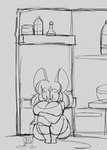 :3 anthro appliance big_breasts big_ears breasts cleavage clothed clothed_anthro clothed_female clothing female fridge hair holding_carton holding_milk huge_breasts kitchen_appliance milk mouth_closed pouring_liquid pouring_milk sitting solo tail marysquid sega sonic_the_hedgehog_(series) toast_(marysquid) mammal mouse murid murine rodent 2023 absurd_res digital_drawing_(artwork) digital_media_(artwork) greyscale hi_res monochrome sketch