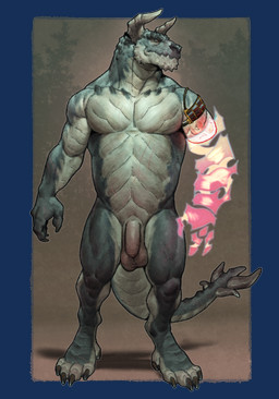 amputee anthro balls belly disability featureless_chest flaccid foreskin front_view genitals horn humanoid_genitalia humanoid_penis magic magic_arm magic_user male male_anthro missing_arm muscular muscular_anthro muscular_male nude_anthro nude_male pecs penis solo spikes spikes_(anatomy) standing roamingthrough mythology dragon mythological_creature mythological_scalie scalie alpha_channel hi_res