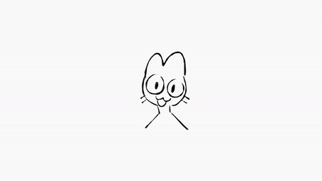 :3 ambiguous_gender lil_guy meow silly silly_face simple_background solo toony white_background popping_weasel felid humanoid mammal animated animated_gif digital_drawing_(artwork) digital_media_(artwork) short_playtime sketch