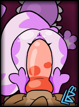 all_fours anthro anus big_penis bodily_fluids bouncing bouncing_butt brown_body brown_fur brown_markings butt butt_focus dominant dominant_female duo female first_person_view fluffy from_behind_position fur genital_fluids genital_focus genitals glistening glistening_butt hair huge_penis knot large_penetration long_tail male male/female male_pov markings paws penetration penis penis_focus presenting presenting_hindquarters purple_body purple_fur purple_hair purple_markings rear_view sex tail thrusting vaginal vaginal_fluids vaginal_penetration vulva vulva_focus lewded_blaze canid canine domestic_ferret fox mammal mustelid musteline true_musteline weasel 2d_animation animated loop watermark