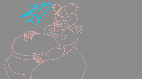 anthro belly belly_grab belt_around_belly big_belly big_breasts big_butt blush breasts butt female huge_belly huge_breasts huge_butt hyper hyper_belly hyper_butt self_grope solo siatdusk epic_games fortnite raven_team_leader 16:9 hi_res widescreen