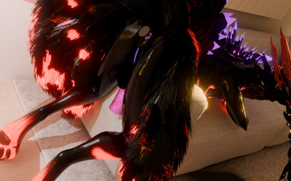 9_tails anal anal_penetration anthro anus ass_up balls bioluminescence bioluminescent_penis bodily_fluids butt cum cum_in_sex_toy cum_on_sofa dildo dildo_in_ass dildo_insertion feathers feet furniture genital_fluids genitals glowing glowing_genitalia glowing_penis herm inside intersex lying multi_tail object_in_ass on_front pawpads penetrable_sex_toy penetration penis rug sex_toy sex_toy_in_ass sex_toy_insertion sofa solo spread_tails spread_wings tail tired toes vulva wings kyuvulpes kyu_vulpes canid canine fox mammal rexouium 16:10 3d_(artwork) digital_media_(artwork) hi_res widescreen