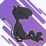 barefoot erection feet genitals male masturbation not_furry nude penis sitting solo n3rvous disenchantment_(series) netflix luci_(disenchantment) demon humanoid 1:1 hi_res