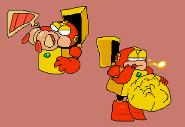 >_< ambiguous_anthro ambiguous_gender ambiguous_prey anthro anthro_prey belly big_belly bloated blush body_in_mouth body_outline box breath_powers burping clenched_eyes container duo elemental_manipulation eyes_closed eyes_mostly_closed face_imprint fire fire_breathing fire_manipulation fireball foot_imprint fully_inside glistening glistening_body glistening_legs half-closed_eyes hand_imprint hand_on_another hand_on_another's_back head_first holding_another huge_belly humanoid_pred imprint larger_humanoid larger_male larger_pred lidded_eyes looking_at_another machine male male_humanoid male_pred monotone_background motion_lines narrowed_eyes oral_vore orange_body partially_inside robot_pred robot_prey rumbling_stomach satisfied side_view simple_background size_difference smaller_ambiguous smaller_anthro soft_vore standing swallowing vore wide_hips yellow_belly yellow_body yellow_eyelids meatcanister capcom mega_man_(series) nintendo pokemon daniel_(meatcanister) heat_man generation_1_pokemon humanoid pikachu pokemon_(species) robot robot_anthro robot_humanoid robot_master 2026 digital_media_(artwork) english_description full-length_portrait half-length_portrait pixel_(artwork) portrait male_(lore)
