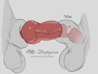 animal_genitalia animal_penis anthro anthro_on_anthro anthro_penetrated anthro_penetrating anthro_penetrating_anthro balls big_balls big_penis big_sheath biped canine_genitalia canine_penis docking duo erection frottage_kiss fully_sheathed genital_shot genitals heart_symbol knot knot_root knotted_penis male male/male male_penetrated male_penetrating male_penetrating_male penetration penile penile_penetration penis penis_in_sheath penis_shot red_penis sex sheath sheath_penetration sheath_play text tips_touching x-ray_view zephyxus canid canine mammal 2025 digital_media_(artwork) english_text