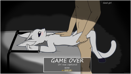anthro bed bedroom_eyes belly_rub black_sclera blush border bound captured choice dark_room dim_lighting dominant dominant_human dominant_male duo feeling_up female female_anthro female_on_human female_penetrated fur furniture game_over gameplay_mechanics giving_up good_girl holding_leg hooves human_on_anthro interspecies intimate larger_human larger_male looking_pleasured lying male male/female male_human male_penetrating male_penetrating_female narrowed_eyes obscured_penetration penetration petting roleplay seductive sex size_difference smaller_anthro smaller_female smile spread_legs spreading standing_over submissive submissive_anthro submissive_female surrendering tail text tied_to_bed white_body white_border white_fur wrattales2022 microsoft ori_(series) xbox_game_studios ori_(ori) guardian_spirit human mammal 16:9 english_text hi_res widescreen