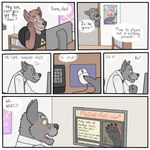 4_toes age_difference anthro blush clothed clothing computer dialogue duo electronics eyewear feet foot_fetish glasses male mature_male pawpads paws text toes triforce blueballs nintendo the_legend_of_zelda canid canine canis mammal wolf comic english_text hi_res father_(lore) father_and_child_(lore) father_and_son_(lore) parent_(lore) parent_and_child_(lore) parent_and_son_(lore) son_(lore)