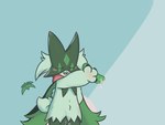 ambiguous_gender cucumber food fruit plant 女性 lin1435489_(artist) nintendo pokemon generation_9_pokemon meowscarada pokemon_(species) 4:3