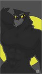 anthro character_karu male solo karurvn avian bird corvid corvus_(genus) crow oscine passerine raven 2024 digital_media_(artwork) hi_res