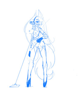 accessory anthro areola armwear bdsm big_tail black_clothing black_gloves black_handwear black_legwear bodily_fluids bondage bound breasts chain chained clothing dripping eyelashes female fluffy fluffy_tail front_view genital_fluids genitals gloves hair half-closed_eyes handwear leash legwear long_hair long_tail looking_at_viewer muzzle_(object) muzzled narrowed_eyes nipples paw_gloves restraints simple_background smile snout solo standing straps tail thigh_highs vaginal_fluids vulva white_background melody_maku canid canine fox mammal 3:4 blue_and_white digital_media_(artwork) hi_res line_art monochrome sketch