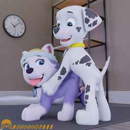 bodily_fluids cum cum_inside duo female feral genital_fluids genitals male male/female penetration penis sex vaginal vaginal_penetration unknowndata paw_patrol everest_(paw_patrol) marshall_(paw_patrol) canid canine canis dalmatian domestic_dog husky mammal nordic_sled_dog spitz 1:1 3d_(artwork) digital_media_(artwork) hi_res