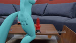 animal_dildo animal_sex_toy anthro bedroom_eyes blue_body blue_fur breasts canine_dildo clitoris dildo female fur furniture genitals narrowed_eyes nipples pink_nipples pink_pussy pussy seductive sex_toy sofa solo bananastheleech kraft_trio felid feline mammal 16:9 3d_(artwork) animated digital_media_(artwork) hi_res no_sound short_playtime unfinished webm widescreen