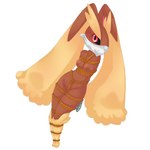 anthro bdsm bondage bound breasts crotch_rope female gag looking_at_viewer medium_breasts otn_gag restraints rope rope_bondage solo tape taped_hands gagmanzx nintendo pokemon generation_4_pokemon lopunny pokemon_(species) 1:1 absurd_res hi_res