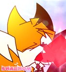 anthro duo fellatio genitals glowing glowing_genitalia herm intersex intersex/male magic male oral orb penile sex shocked spiritual young sharnom sega sonic_adventure sonic_the_hedgehog_(series) miles_prower tikal_the_echidna canid canine fox mammal low_res