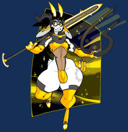 anthro big_ears black_hair bulge clothed clothing facial_hair femboy fur grey_body grey_fur hair leotard machine male melee_weapon sideburns solo space star sword weapon yellow_eyes jinti jinti_(character) bovid caprine goat mammal robot 2023 alpha_channel digital_media_(artwork) hi_res signature