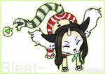 black_hair female feral glamfur hair heart_symbol horn solo tail tail_mouth unusual_anatomy unusual_tail zeriara chival_(character) langurhali 2006