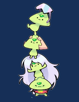 ._. ambiguous_gender armless chibi cosplay dot_eyes eyewear gem green_body group hair long_hair not_furry peridot_(gem) simple_eyes stacked sunglasses toony wig discount-supervillain cartoon_network steven_universe amethyst_(steven_universe) garnet_(steven_universe) pearl_(steven_universe) smolidot steven_quartz_universe gem_(species) humanoid peridot_(gem_species)