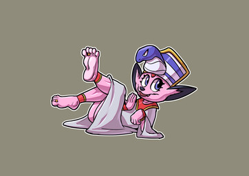 5_fingers 5_toes anthro barefoot claws clothed clothing countershade_feet countershading digit_ring egyptian egyptian_clothing feathers feet fingers fur humanoid_feet jewelry lying male on_back paws pink_body pink_fur pink_soles plantigrade pokemorph purple_eyes ring shirt soles solo tail toe_ring toes topwear tunic two_tone_feet two_tone_paws wrinkled_feet wrinkles rodricoro nintendo pokemon fan_character kerolink generation_4_pokemon pokemon_(species) weavile absurd_res colored digital_media_(artwork) full-length_portrait hi_res portrait shaded