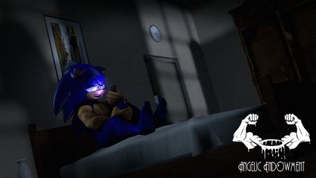 anthro bed bedroom biped bodily_fluids cellphone clock dutch_angle electronics furniture genital_fluids group hiding looking_pleasured male masturbation muscular muscular_male night nude on_bed phone precum sitting sitting_on_bed text trio voyeur angelic_endowment sega sonic_the_hedgehog_(series) knuckles_the_echidna miles_prower sonic_the_hedgehog canid canine echidna eulipotyphlan fox hedgehog mammal monotreme 16:9 3d_(artwork) dark_theme digital_media_(artwork) hi_res shaded soft_shading translated widescreen