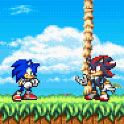 abdominal_bulge anthro belly belly_squish burp_cloud burping burping_up_clothing digestion duo face_imprint hand_imprint imprint male male/male male_pred male_prey rapid_digestion squish time_stop unwilling_prey vore weight_gain tetrahedra sega sonic_advance sonic_the_hedgehog_(series) shadow_the_hedgehog sonic_the_hedgehog eulipotyphlan hedgehog mammal 1:1 2024 animated digital_media_(artwork) low_res pixel_(artwork) pixel_animation