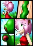 ambiguous_gender amy_rose angeloid003 anthro comic duo eulipotyphlan female female/ambiguous female_prey flower forced hedgehog hi_res imminent_vore mammal monster_pred panel_skew plant plant_pred sega sonic_the_hedgehog_(series) unwilling_prey vore