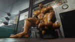 3_toes abs anthro balls big_muscles claws detailed_background feet flaccid foot_fetish foot_focus foreskin genitals huge_muscles humanoid_genitalia humanoid_penis inside male muscular muscular_male nude pecs penis sitting soles solo toe_claws toes artspam scalie 16:9 3d_(artwork) 3d_animation animated digital_media_(artwork) no_sound short_playtime webm widescreen