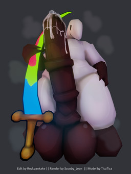 animal_genitalia animal_penis anthro balls bodily_fluids cum equine_genitalia equine_penis genital_fluids genitals looking_at_viewer male melee_weapon musk penis smile solo sword tail text weapon white_body rockpankake roi_(rockpankake) 2025 3:4 3d_(artwork) digital_media_(artwork) english_text hi_res