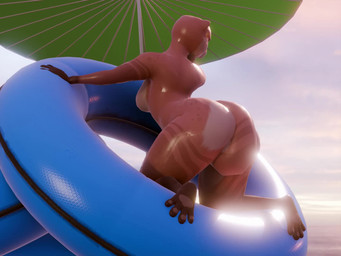 4_toes anthro arched_back autopenetration big_butt breasts butt feet female female_anthro genitals inflatable inner_tube looking_at_viewer looking_pleasured masturbation moan multiple_angles nipples nude open_mouth outdoor_nudity penetration pink_body solo tail tail_fetish tail_insertion tail_masturbation tail_play thick_thighs toes vaginal vaginal_penetration wide_hips pthalo sound_warning 728kaya_(va) azka_(pthalo) mammal mustelid otter 3d_(artwork) 3d_animation 4:3 animated digital_media_(artwork) loop short_playtime sound video voice_acted