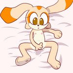 bed bodily_fluids female furniture genital_fluids genitals long_ears lying lying_on_bed masturbation nipples on_bed pussy solo vaginal_fluids young rgdrwz sega sonic_the_hedgehog_(series) cream_the_rabbit humanoid lagomorph leporid mammal rabbit 1:1 hi_res