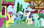 cutie_mark female group horn past_meets_present pre-g4 square_crossover aquaticneon friendship_is_magic g1 hasbro mlp_g1 my_little_pony my_little_pony_tales mythology beebop_(mlp) bonbon_(mlp) bonbon_(mlpt) lyra_heartstrings_(mlp) earth_pony equid equine horse mammal mythological_creature mythological_equine pony unicorn crossover hi_res